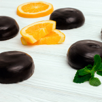 Зефір з апельсиновою начинкою у глазурі